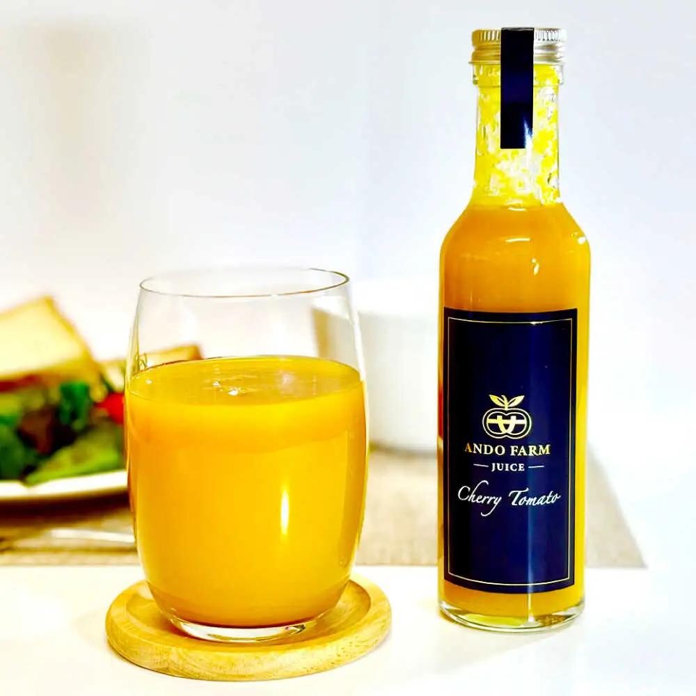 黄色いチェリートマトジュース180ml×5本入 島根県松江市/有限会社安藤農園[ALID003]