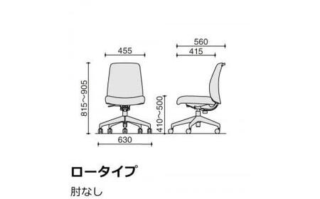 Men1_コクヨチェアー　エルア(ブラック・本体黒)／肘なし／カーペット用（Wキャスター）　／在宅ワーク・テレワークにお勧めの椅子