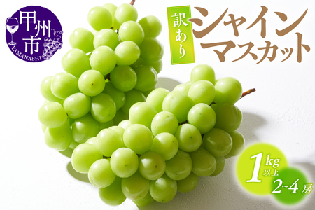 シャインマスカット（訳あり）1kg以上 2～3房【2025年発送】（ATP）A09-820 シャインマスカット フルーツ