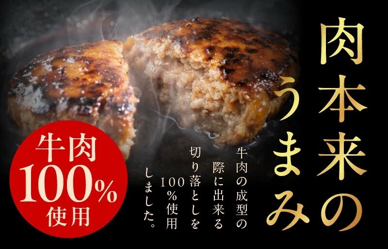 【年内発送】牛肉100％ ハンバーグ 10個（8個+2個）合計 1.5kg 無添加 個包装 within2024 G973y_イメージ3