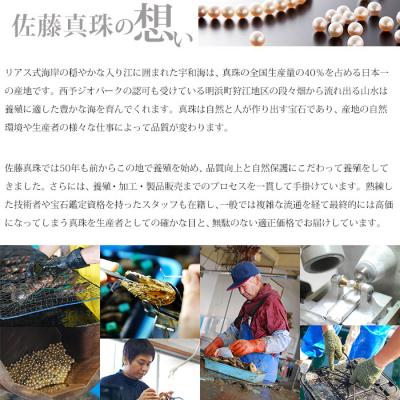 ふるさと納税 西予市 <明浜産真珠ピアス8.0mm>　パール　ジュエリー　アクセサリー　ファッション　高品質　アコヤ |  | 02