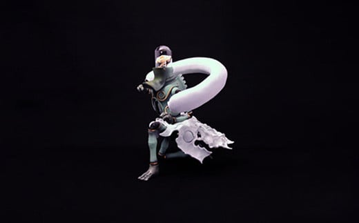 
上根拓馬「12 ガーディアンズ the Devas　風神」フィギュア　【民芸品・フィギュア・立体造形作品・神仏・インテリア】
