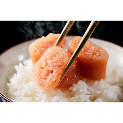 【毎月定期便】大満足!訳あり!無着色辛子明太子　並切 1kg(500g×2p)全3回　AO064