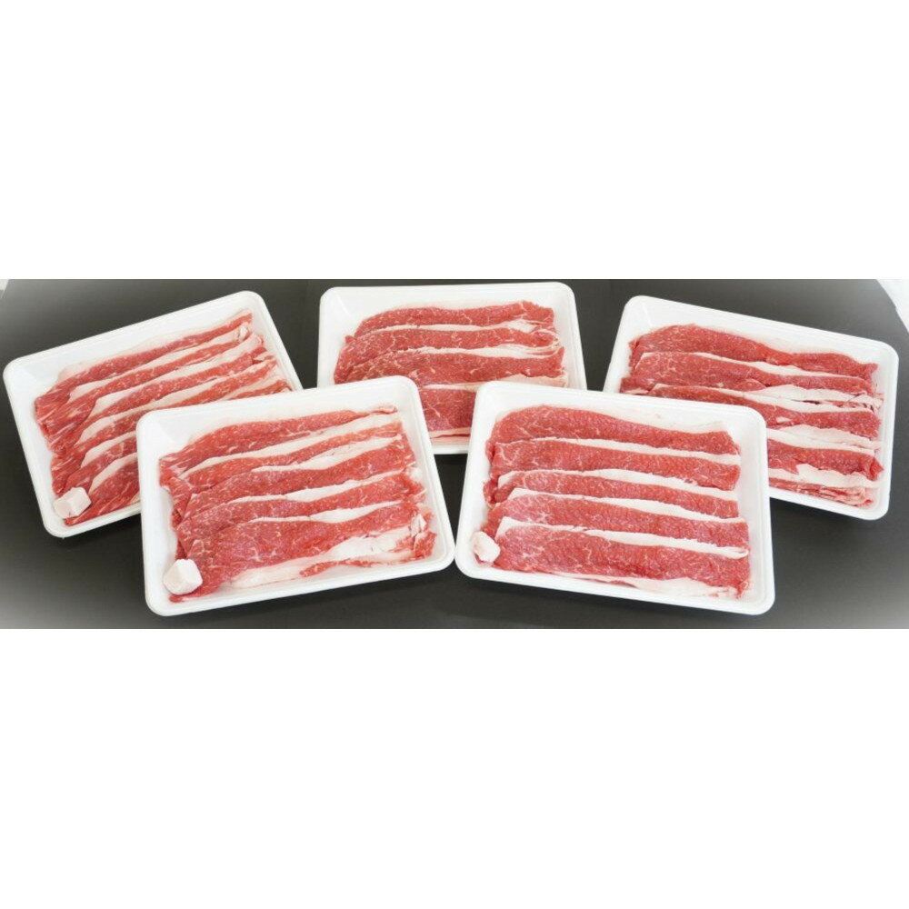 【ふるさと納税】鳥取牛バラスライス 2kg(400g×5P)