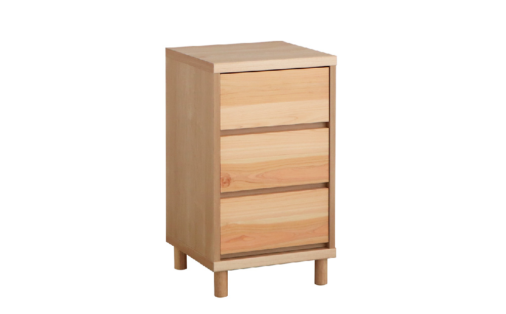 【東馬家具】チプレ 40チェスト【天然 ヒノキ シンプル 国産 自然素材 安心 安全 品質 ナチュラル 収納力 インテリア 完成品 脚のみ取付】(H060631)