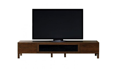 【開梱設置】高野木工 レッチェ 200TVボード WN (黒ガラス) 【10年保証】