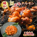 【ふるさと納税】 国産牛 ホルモン ホソ 味付け 1200g いづつ屋 ( 焼肉 BBQ 国産 牛肉 ホソ 牛 肉 特製 タレ漬け ホルモン焼き もつ 小分け 冷凍 送料無料 京都 )