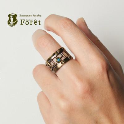ふるさと納税 富士吉田市 スチームパンク　17号　パイピングリング　真鍮 |  | 03