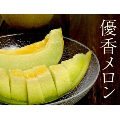 数量限定!こだわり農家さんの希少な優香メロン【2L×2】【配送不可地域：離島・北海道・沖縄・東北】【1735444】