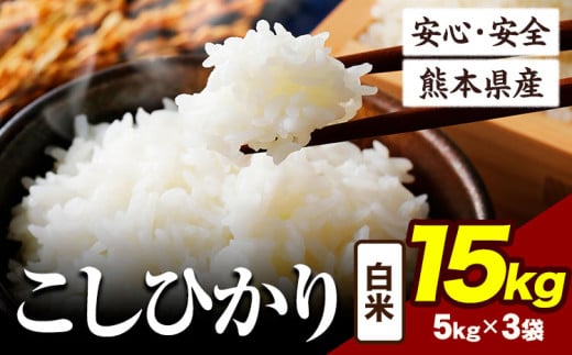 令和6年産 こしひかり 15kg 《7-14日以内に出荷予定(土日祝除く)》令和6年産 熊本県産 ふるさと納税 白米 精米 ひの 米 こめ ふるさとのうぜい コシヒカリ コメ お米 おこめ