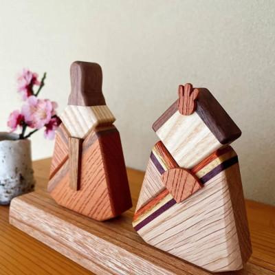 ふるさと納税 伊予市 インテリア 木製 ひな人形 1セット |  | 03