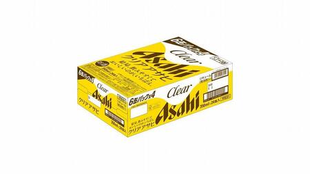 【定期便6回】【博多工場産】アサヒビール　クリアアサヒ350ml ６缶パック×4 ケース入り