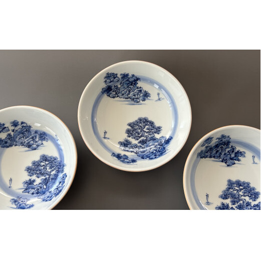 起山窯 山水絵スープ鉢 有田焼 食器 うつわ 器 丼 鉢 A15-263_イメージ4