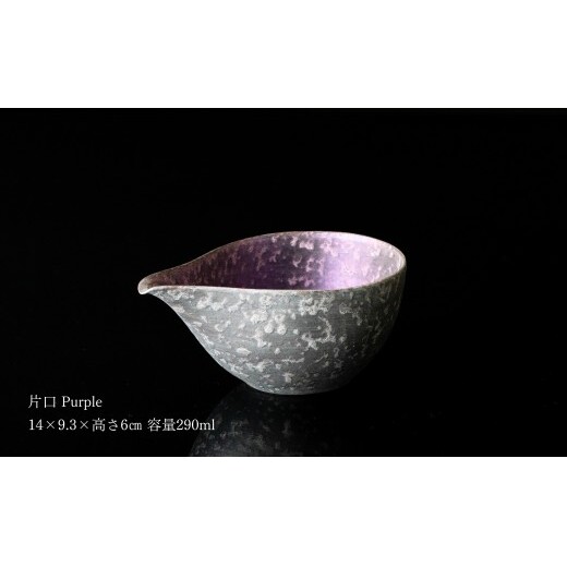 ＜NYが認めた逸品＞  有田焼 麟 Lin シルバー冷酒器 2点セット (片口 Purple カップ Blue)【金照堂】 酒器 ぐい呑み お猪口 徳利 bj071_イメージ5
