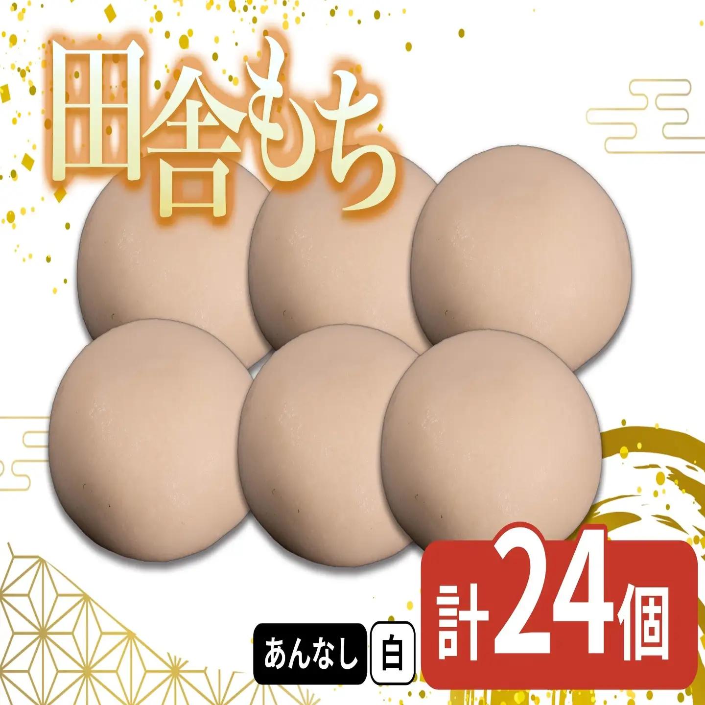 田舎もち 白餅 24個冷凍【 もち 餅 】