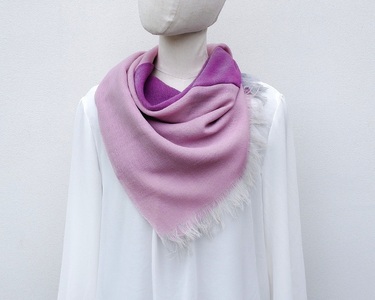 ストール　富士桜工房　KASANE（紅藤色）