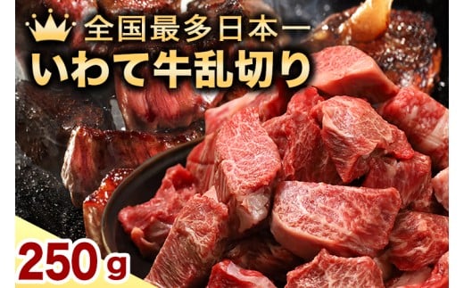 黒毛和牛 いわて牛 乱切り 250g 【2026年7月中旬以降発送】（DV055）