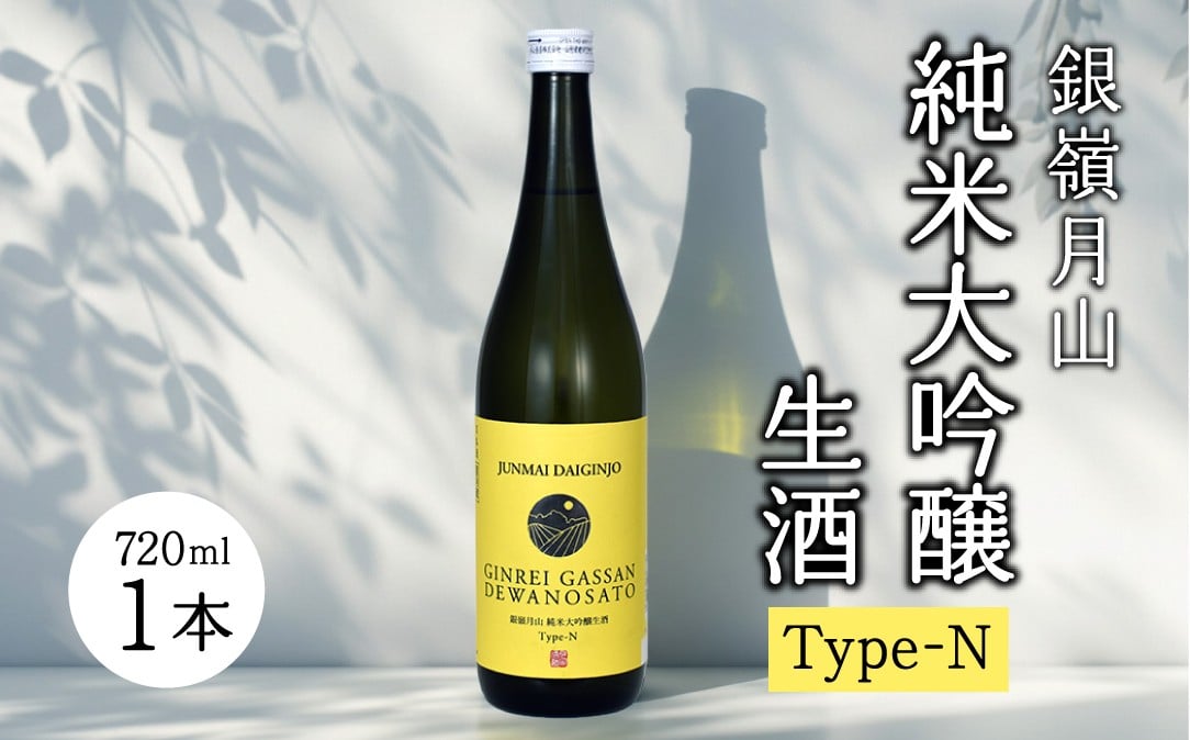 
            銀嶺月山 純米大吟醸 生酒 Type-N（720ml×1本）　010-E-GS028
          