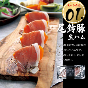 豚肉【PREMIUM PORK】尾鈴豚ハムソーセージ詰め合わせ5種Cセット
