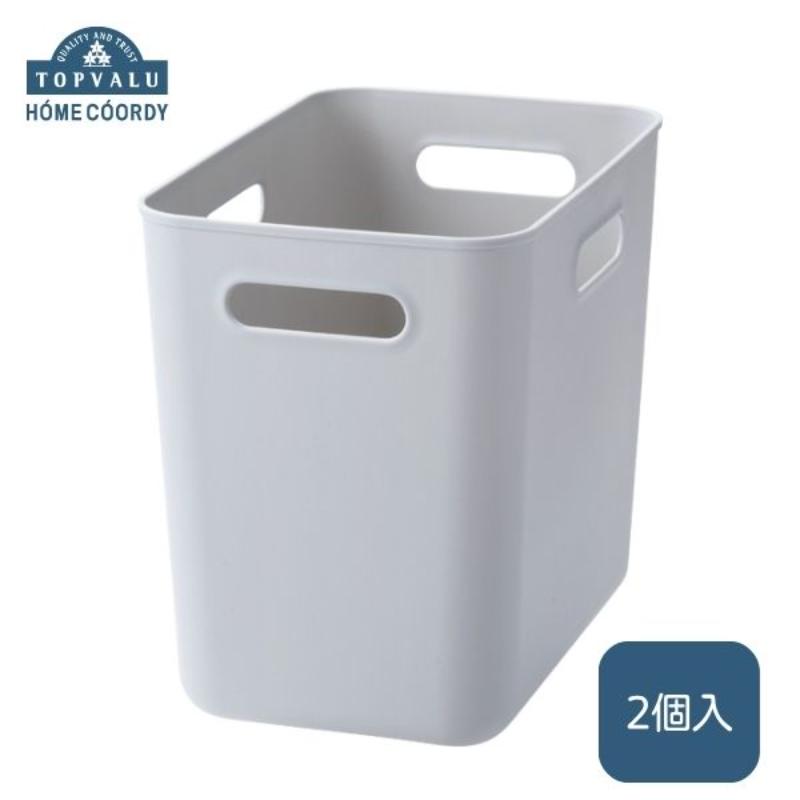 【ふるさと納税】ホームコーディ　やわらか収納ボックスハーフ　深型　グレー　2個入 イオンリテール 家具