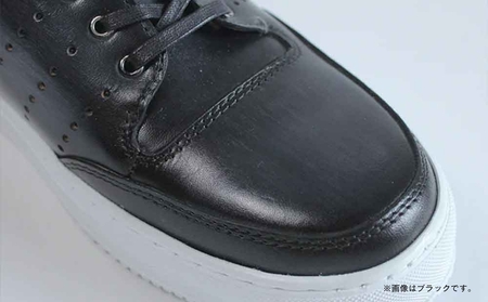 千手染レザースニーカー MO-1901 (カラー：ワイン、サイズ：25.0cm)