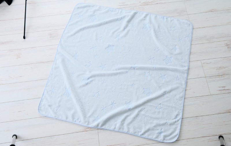 【高島屋選定品】泉州タオル おくるみ２枚（ブルー＆グリーン）【タオル 国産 シンプル 日用品 ベビー】 TTT0002