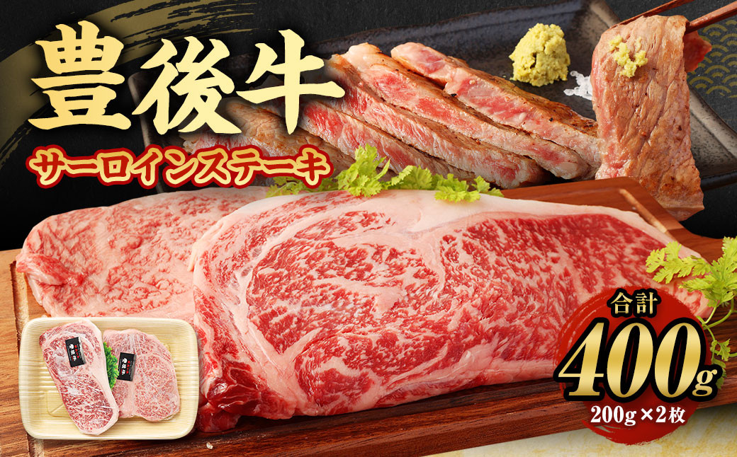 
【大分県産】豊後牛 サーロイン ステーキ 400g (200g×2) 牛肉
