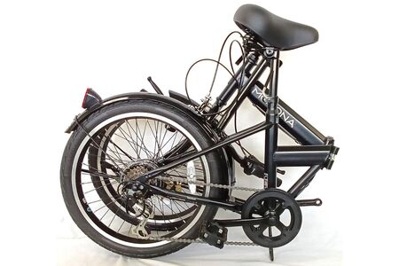 パンクしないオリタタミ自転車 MOVONA ワイドタイヤ 20型 6段変速【ブラック】武田産業【四日市市 で人気の返礼品 ノーパンク 武田産業 折り畳み自転車 三重県 四日市 四日市市ふるさと納税】