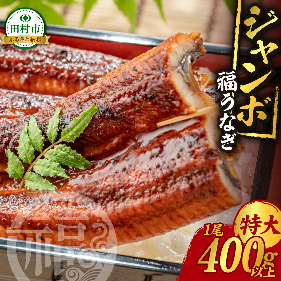 【ふるさと納税】 サイズが選べる 国産 ジャンボ 福うなぎ 1尾 特大 大 中 小 400g 350g 300g 250g 魚 養殖 ウナギ 鰻 肉厚 冷凍 ギフト うなぎ 蒲焼 たれ付き うなぎの蒲焼き 蒲焼長焼 贈答 贈り物 プレゼント ご褒美 惣菜 丑の日 人気 おすすめ 長焼き 福島県 田村市