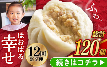 【12回定期便】【簡易包装】三代目長崎肉まん10個（5個×2袋）岩崎本舗 [EAB056] 肉まん にくまん 定期 定期便