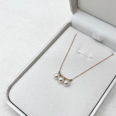 ふるさと納税 伊勢市 K18YG ダイヤモンド0.04ct アコヤ真珠ペンダント4.5mmUP 1886 |  | 03