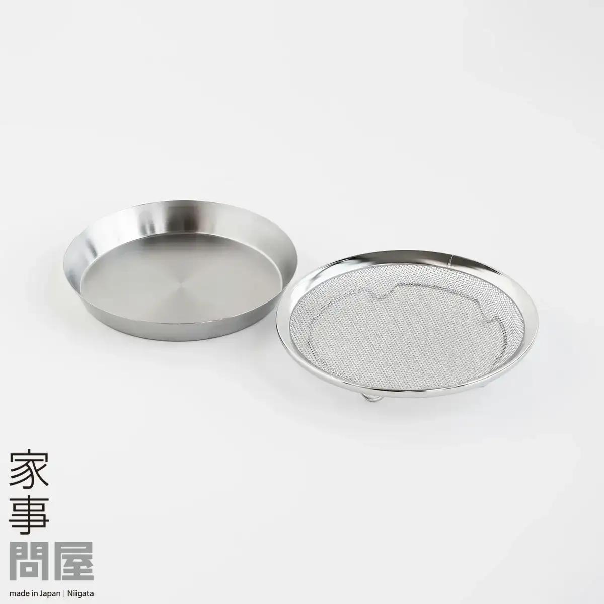 盆ザル・まる型トレー 19 燕三条製 家事問屋 ザル