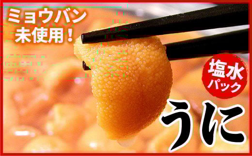 B-07019【年内配送可】 エゾバフンウニ(黄色)塩水パック70g×1P[10月下旬以降発送]