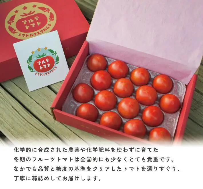 〈2026年1月より順次発送〉【年3回 定期便】アルテトマト 約800g（10‐16玉）×3箱 計約2.4kg フルーツトマト 栽培期間中化学農薬・化学肥料不使用 高知県 トマトハウスナカムラ 有機J