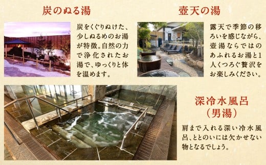 本城天然温泉おとぎの杜 入浴チケット 3枚（1枚1名様用）