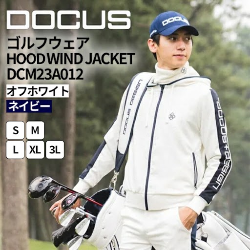 【ふるさと納税】ゴルフウェア HOOD WIND JACKET DCM23A012｜ゴルフ golf ゴルフ用品 スポーツ スポーツ用品 アパレル DOCUS ドゥーカス ギフト 贈答 景品 茨城県 古河市_FZ01