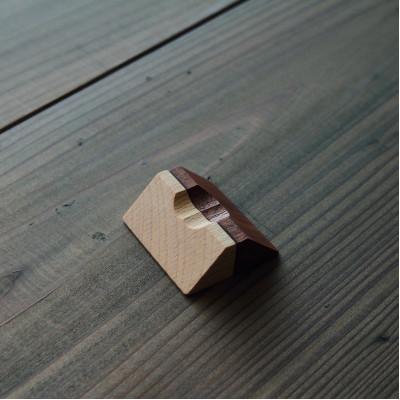 ふるさと納税 加茂市 木製箸置き【はしやすめ山】2個セット(スノービーチ・ウォールナット)おしゃれ箸置き 食卓インテリア |  | 03