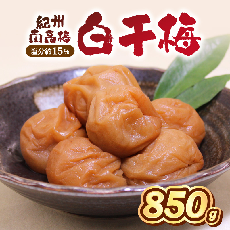 紀州南高梅 白干梅 850g【1277-1】