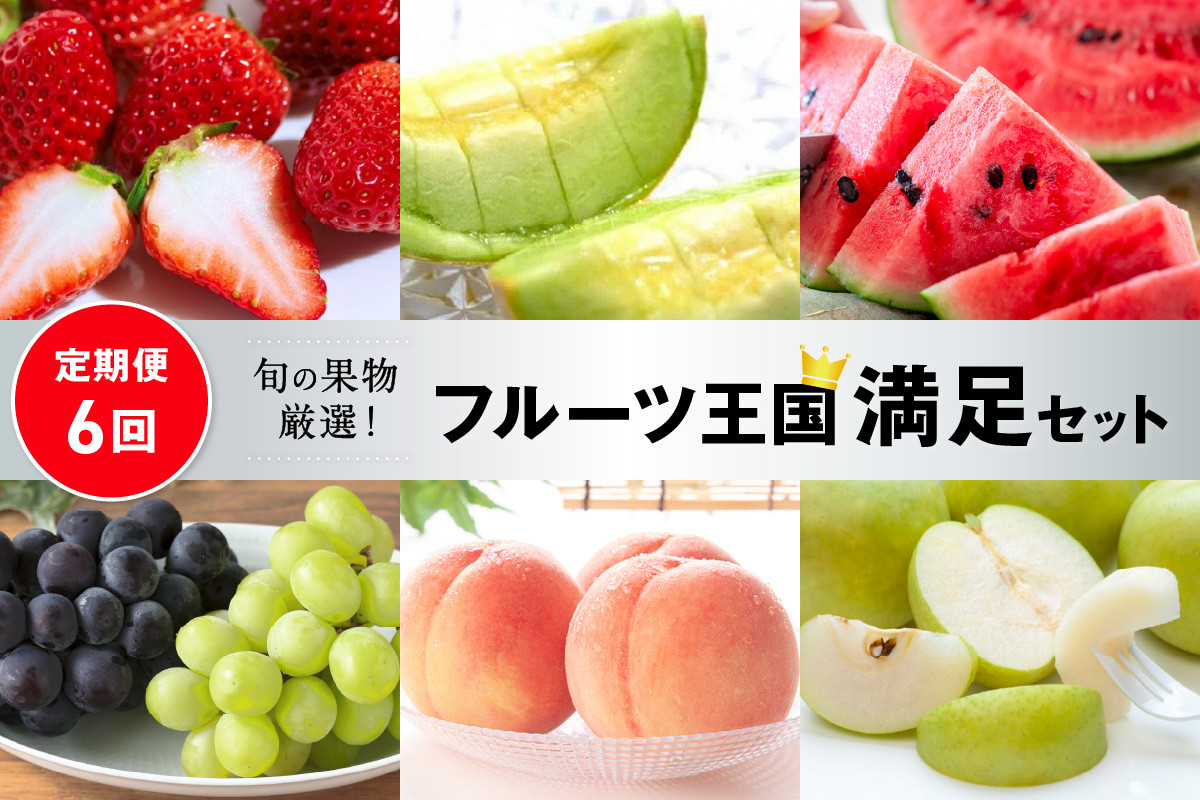 
            【先行予約／フルーツ定期便6回】旬の果物厳選！京丹後フルーツ王国満足セット（完熟イチゴ・小玉スイカ・桃・メロン・完熟ブドウ＆シャインマスカット食べ比べ・二十世紀梨）（2026年2月中旬～発送）　YK00518
          