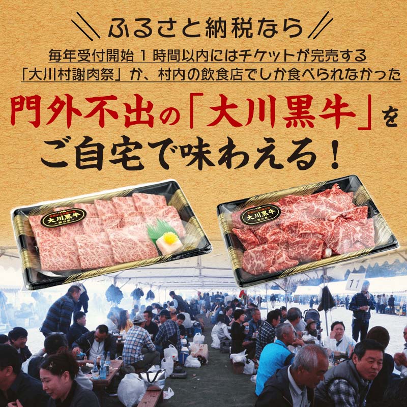 国産黒毛和牛 大川黒牛 サーロインステーキ A4以上（200g×2枚） 国産 黒毛和牛 A4 A5 ステーキ サーロイン 牛肉  バーベキュー BBQ ビフテキ 牛 ビーフ 肉 食品 高知県 大川村 