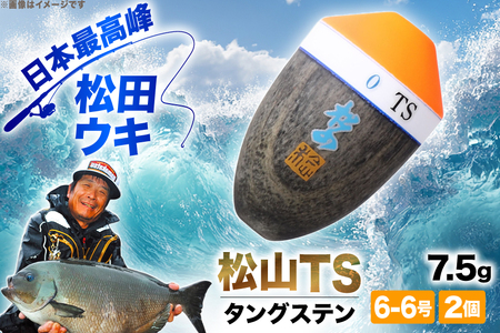 ウキ 釣り 松田ウキ 松山TS タングステン 6-6号 Mサイズ 2個