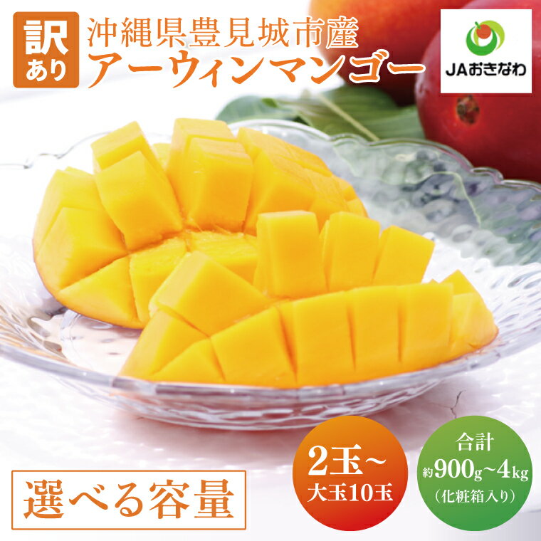 【ふるさと納税】【2026年6月より順次発送】【選べる内容量】★訳あり★菜々色畑のアーウィンマンゴー　【白箱】 ご家庭用｜マンゴー アーウィンマンゴー アーウィン フルーツ 果物 くだもの おきなわマンゴー おきなわ 沖縄県 豊見城市 家庭用(AE011)