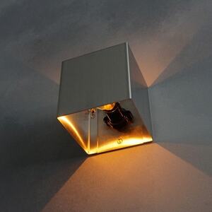 職人とマシニングセンタ加工によるブラケットライト「壁付け」【CUBE ステンレスブラケット】【1443672】
