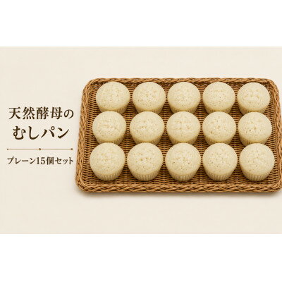 【ふるさと納税】むしパン　プレーン15個セット【配送不可地域：離島】【1743315】
