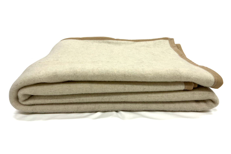 繊維の宝石カシミヤ入り あったかウール毛布(毛羽部分) シングルサイズ (約140×200cm) KW-10 [4498]