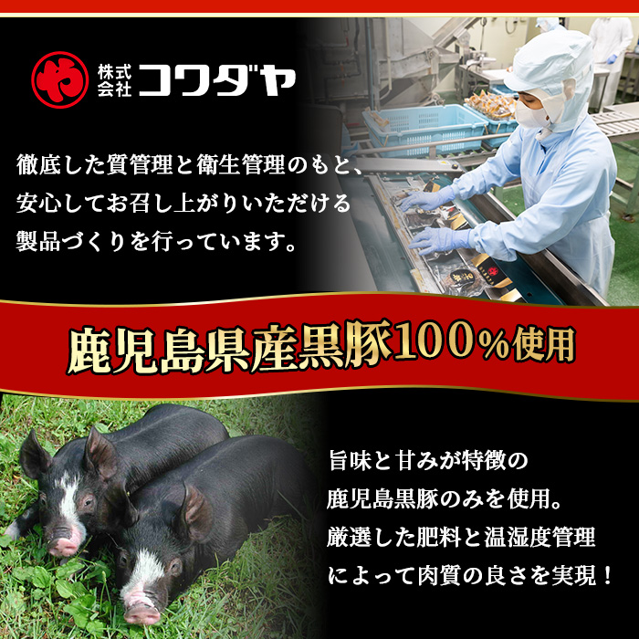 No.1149 鹿児島県産！黒豚フランクフルト(計3.2kg・4本入×10袋)