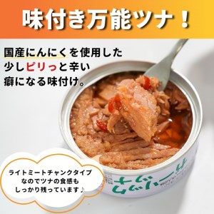 焼津特産 国産 ガーリックツナ 1箱 (80g×24缶入) 大容量 ツナ缶 缶詰 箱買い 常温保存 非常食 (a15-554)
