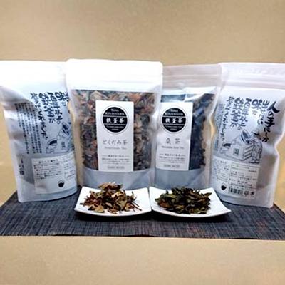 ふるさと納税 南国市 【産地直送手作り】高知県産桑茶どくだみ茶セット〜伝統の鉄釜で使い職人が手炒り〜【お茶セット】