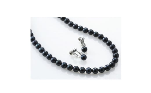 あこや本真珠2点セット　(6.5～7ミリ玉)　/(ブラック系)【1214985】