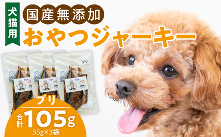 犬猫用 ペットフード　国産無添加おやつジャーキー　ブリ（魚） おやつ工房さっちゃん ペット ペット用品[143O06][143O08]